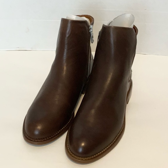 Franco Sarto Shoes - Franco Sarto Women's Happily Ankle Boot Brown Leather 8 Wide NWOT